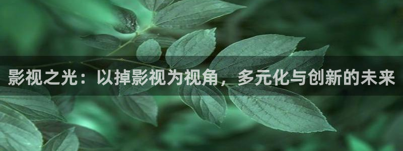 橘子视频免费观看电视剧：影视之光：以掉影视为视角，多元化与创新的未来